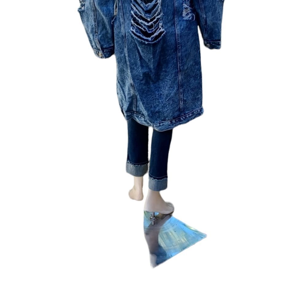 5695...Thrill Denim Collection-Long Jacket - Picture 8 of 9